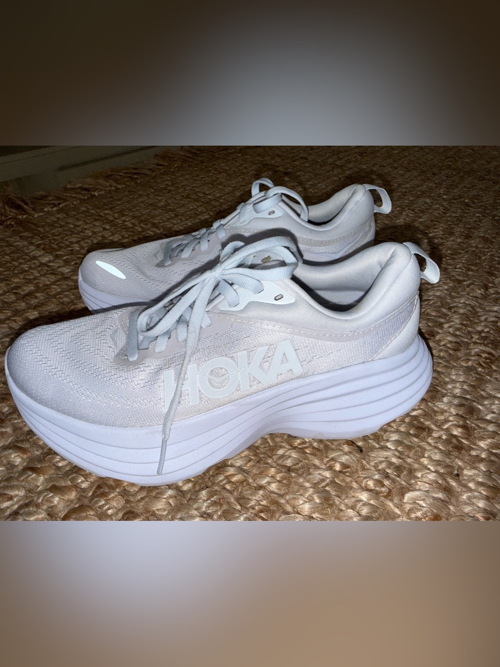 Hoka Bondi 8 White